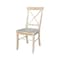 International Concepts Set of 2 X-Back Chairs, Unfinished C-613P - alternate 1